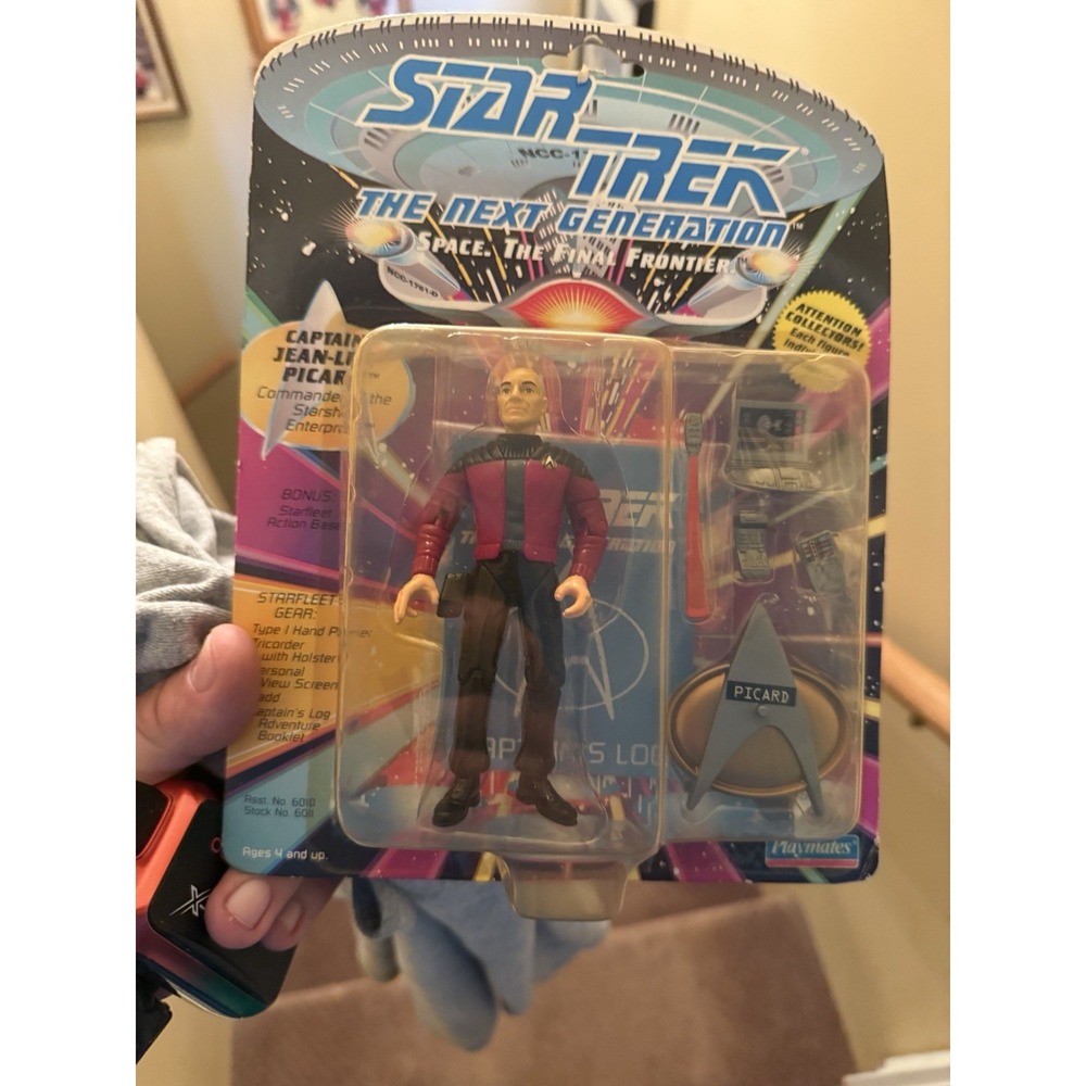 1992 Star Trek TNG Captain Picard Action Figure with Accessories